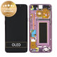 дисплей за Samsung S9 G960F, Тъчскрийн и рамка, Lilac Purple, GH97-21696B, GH97-21697B, Genuine Service Pack