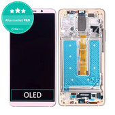 дисплей OLED за Huawei Mate 10 Pro, Тъчскрийн и рамка, Pink Gold