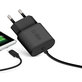 10W заряден адаптер с USB-C, Черно, Black, SBS