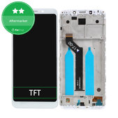 дисплей за Xiaomi Redmi 5 Plus (Redmi Note 5), Тъчскрийн и рамка, бял, White, TFT