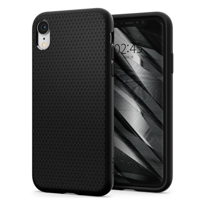 Калъф Liquid Air за iPhone XR, Черно, Black, Spigen