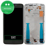 дисплей за Motorola Moto E4 Plus XT1771, Тъчскрийн и рамка, сив, Gray, TFT