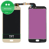 дисплей за Motorola Moto G5S XT1794, Тъчскрийн без рамка, златен, Gold, TFT