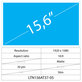 LCD Slim Matte 30 pin Full HD, 15.6