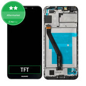 дисплей за Huawei Y6 (2018), Тъчскрийн и рамка, черен, Black, TFT