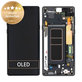 дисплей за Samsung Note 9 N960U, Тъчскрийн и рамка, GH97-22269A, GH97-23737A, GH97-22270A, Midnight Black, Genuine Service Pack