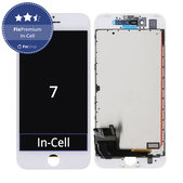 Дисплей In-Cell за iPhone 7, White, Тъчскрийн с рамка, FixPremium