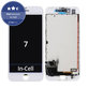 Дисплей In-Cell за iPhone 7, White, Тъчскрийн с рамка, FixPremium