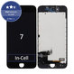 Дисплей In-Cell за iPhone 7, Black, Тъчскрийн с рамка, FixPremium