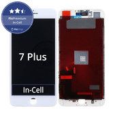 Дисплей In-Cell за iPhone 7 Plus, White, Тъчскрийн с рамка, FixPremium