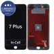 Дисплей In-Cell за iPhone 7 Plus, Black, Тъчскрийн с рамка, FixPremium