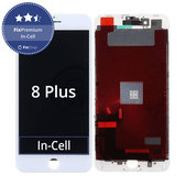 Дисплей In-Cell за iPhone 8 Plus, White, Тъчскрийн с рамка, FixPremium