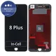 Дисплей In-Cell за iPhone 8 Plus, Black, Тъчскрийн с рамка, FixPremium