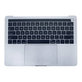 Горна рамка с клавиатура, микрофон, тъчпад и говорители за MacBook Pro 13" A1706 (късна 2016 – средата на 2017), US, Сребрист