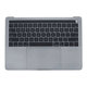 Горна рамка с клавиатура, микрофон, тъчпад и говорители за MacBook Pro 13" A1706 (късна 2016 – средата на 2017), US, Space Gray