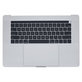 Горна рамка с клавиатура, микрофон, тъчпад и говорители за MacBook Pro 15" A1707 (късна 2016 – средата на 2017), US, Сребрист