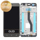 дисплей за Asus Zenfone 3 Zoom S ZE553KL (Z01HDA), Тъчскрийн и рамка, Navy Black, 90AZ01H3-R20020, 90AZ01H3-R20010, Genuine Service Pack