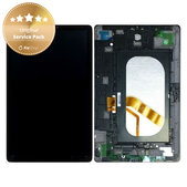 LCD дисплей за Samsung Tab S4 10.5 T830, T835, Тъчскрийн и рамка, черен, Black, GH97-22199A, Genuine Service Pack