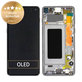 дисплей за Samsung S10 G973F, GH82-18850A, GH82-18835A, GH82-18860A, Тъчскрийн и рамка, Prism Black, Genuine Service Pack
