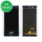 дисплей за Sony Xperia XZ F8331, Тъчскрийн без рамка, син, Blue TFT