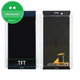 дисплей за Sony Xperia XZ F8331, Тъчскрийн без рамка, син, Blue TFT