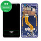 дисплей за HTC U11, Тъчскрийн и рамка, син, Blue, TFT