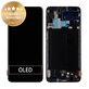 дисплей за Samsung A70 A705F, GH82-19747A, GH82-19787A, Тъчскрийн и рамка, черен, Black, Genuine Service Pack