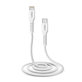 Кабел Lightning / USB-C, 1m, Бял, White, SBS