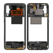 Средна рамка за Samsung A50 A505F, GH97-23209A, черен, Black, Genuine Service Pack