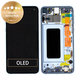 дисплей за Samsung S10e G970F, Тъчскрийн и рамка, GH82-18852C, GH82-18836C, Prism Blue, Genuine Service Pack