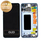 дисплей за Samsung S10e G970F, Тъчскрийн и рамка, GH82-18852C, GH82-18836C, Prism Blue, Genuine Service Pack