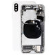 Заден калъф със малки части за iPhone XS, Сребро, Silver