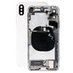 Заден калъф със малки части за iPhone XS, Сребро, Silver