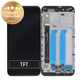 Дисплей за Xiaomi Mi A1(5x), Black, Тъчскрийн с рамка, 5606100060B6 Genuine Service Pack