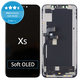 Дисплей Soft OLED за iPhone XS, Тъчскрийн с рамка, FixPremium