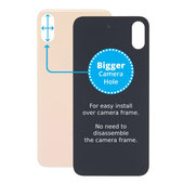 задния капак с голям отвор за камера за iPhone XS, Злато, Gold