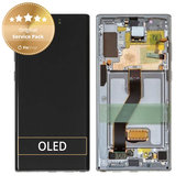 дисплей за Samsung Note 10 Plus, Тъчскрийн и рамка, GH82-20838C, G82-20900C, Aura Glow, Genuine Service Pack