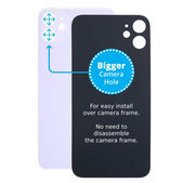 задния капак с голям отвор за камера за iPhone 11, лилав. Purple