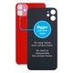 задния капак с голям отвор за камера за iPhone 11, червен, Red