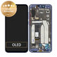 дисплей за Xiaomi Mi 9 SE, Тъчскрийн и рамка, 5610100210B6, Ocean Blue, Genuine Service Pack
