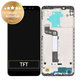 дисплей за Xiaomi Redmi Note 5 Pro, Тъчскрийн и рамка, 560610027033, черен, Black, Genuine Service Pack