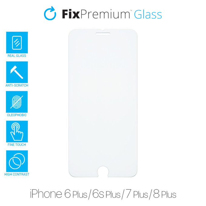 Закалено стъкло за iPhone 6 Plus, 6s Plus, 7 Plus и 8 Plus