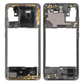 Средна рамка за Samsung A51 A515F, GH98-45033B, Prism Crush Black, Genuine Service Pack