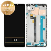 дисплей за Xiaomi Mi Max 3, Тъчскрийн и рамка, 560610042033, черен, Black, Genuine Service Pack