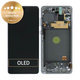 дисплей за Samsung Note 10 Lite N770F, Тъчскрийн и рамка, GH82-22055B, GH82-22193B, GH82-22194B, GH82-22192B, Aura Glow, Genuine Service Pack