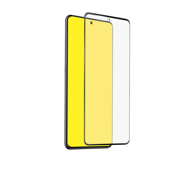 Закалено стъкло с пълно покритие за Samsung A51, A52 и A52 5G, Черно, Black