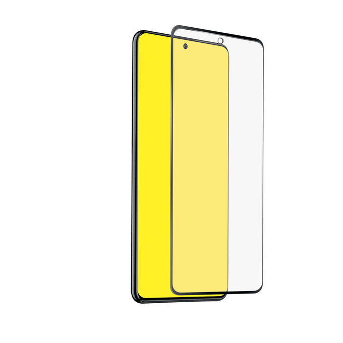 Закалено стъкло с пълно покритие за Samsung A51, A52 и A52 5G, Черно, Black