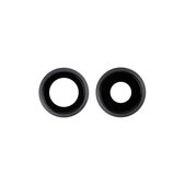 Обектив на задната камера с рамка за iPhone 11, черен, Black, 2 броя