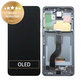 дисплей за Samsung S20 G980F, Тъчскрийн и рамка, GH82-22131A, GH82-22123A, GH82-31433A, Cosmic Gray, Genuine Service Pack