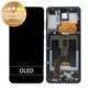 дисплей за Samsung S20 Plus G985F, Тъчскрийн и рамка, GH82-22134A, GH82-22145A, GH82-31441A, Cosmic Black, Genuine Service Pack